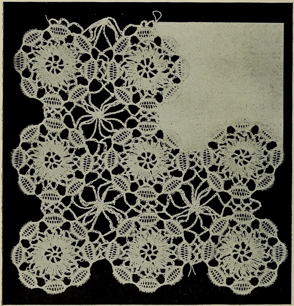 An illustration from The Eagle's call to crochet .., 1915, leaf 25