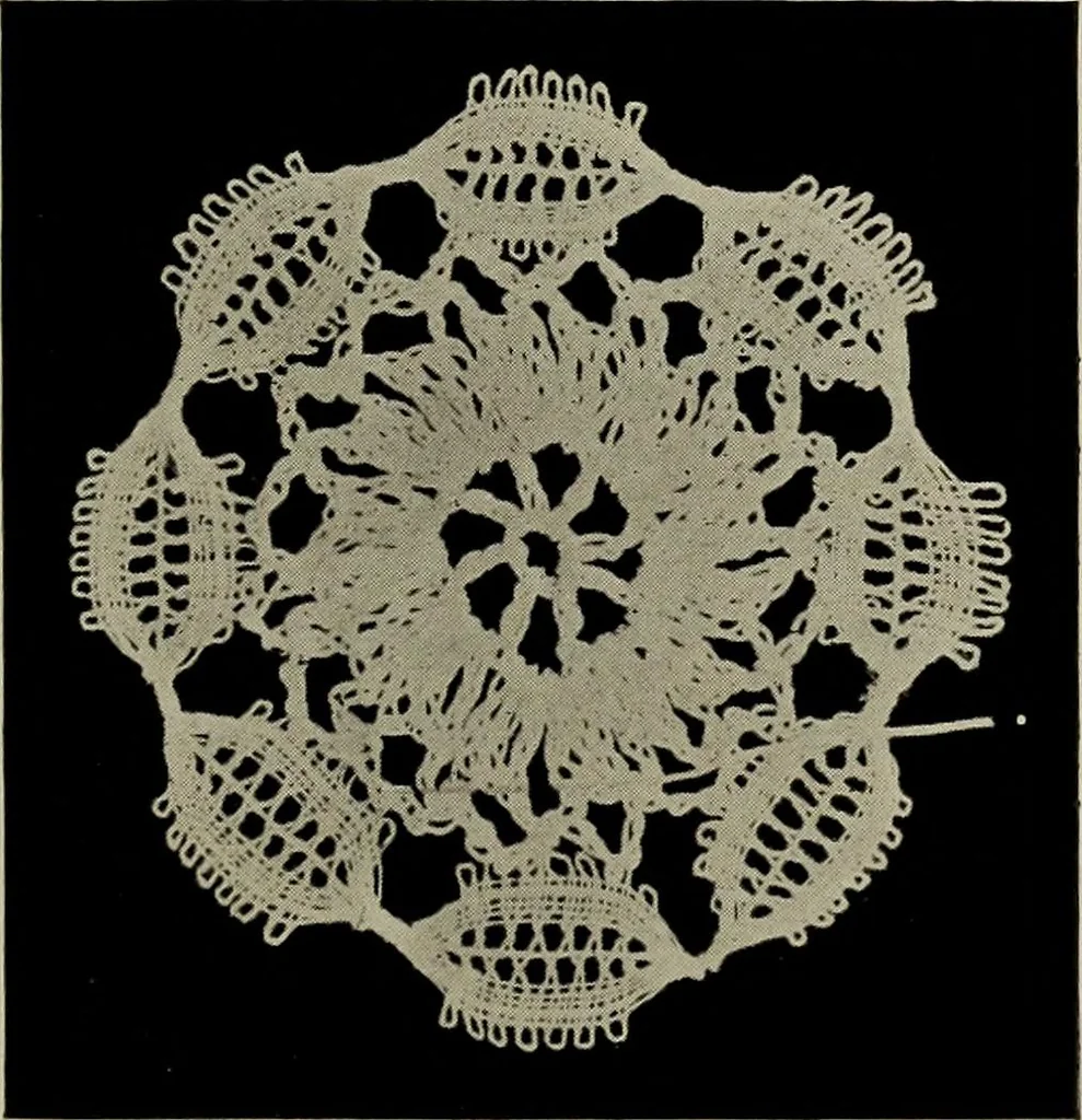 An illustration from The Eagle's call to crochet .., 1915, leaf 26