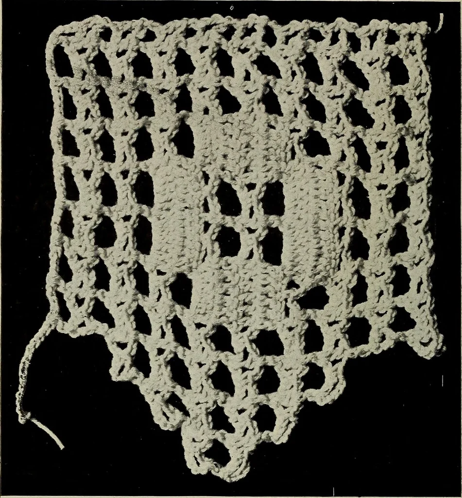 An illustration from The Eagle's call to crochet .., 1915, leaf 27