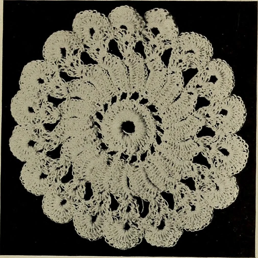 An illustration from The Eagle's call to crochet .., 1915, leaf 32