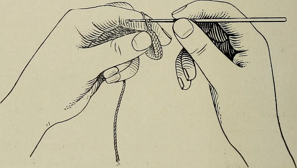 An illustration from The Eagle's call to crochet .., 1915, leaf 5