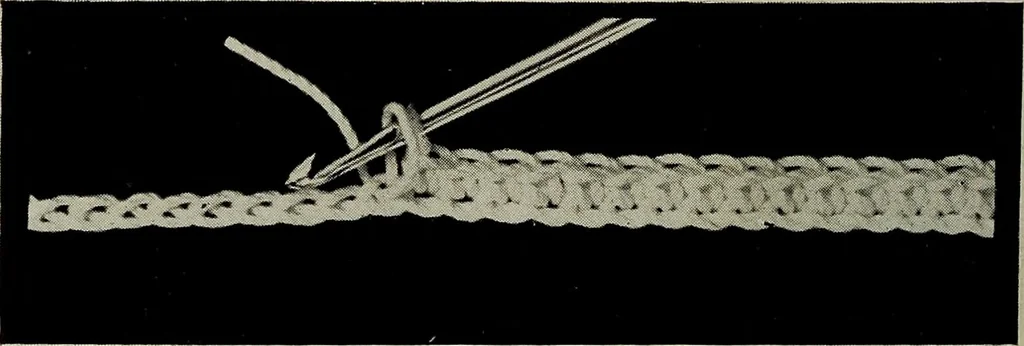 An illustration from The Eagle's call to crochet .., 1915, leaf 7