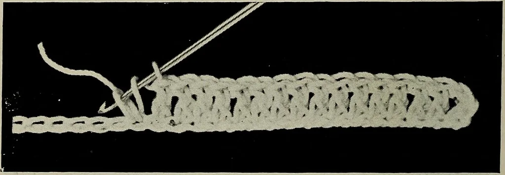 An illustration from The Eagle's call to crochet .., 1915, leaf 7