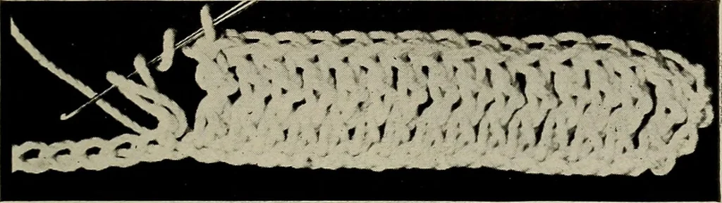 An illustration from The Eagle's call to crochet .., 1915, leaf 8