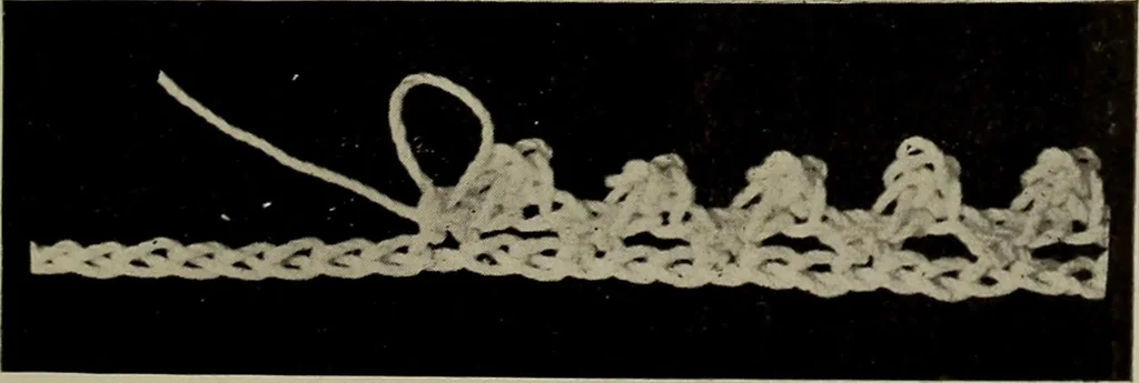 An illustration from The Eagle's call to crochet .., 1915, leaf 8