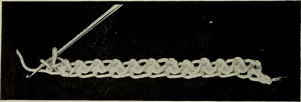 An illustration from The Eagle's call to crochet .., 1915, leaf 9