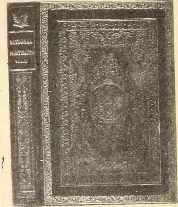 An illustration from Early America bookbinding and kindred subjects, 1902, leaf 20