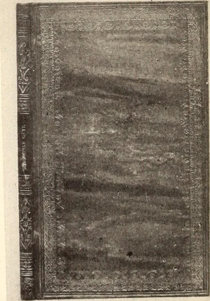 An illustration from Early America bookbinding and kindred subjects, 1902, leaf 20