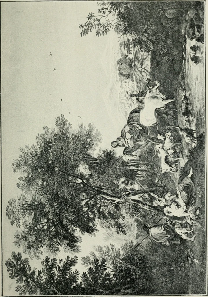 An illustration from The earlier English water-colour painters, 1897, leaf 24