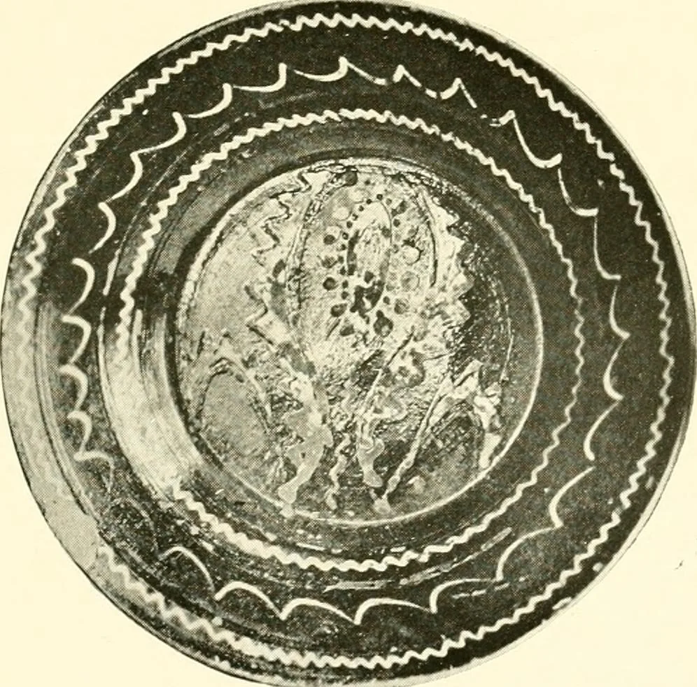 An illustration from Early American folk pottery, including the history of Bennington pottery, 1918, leaf 162