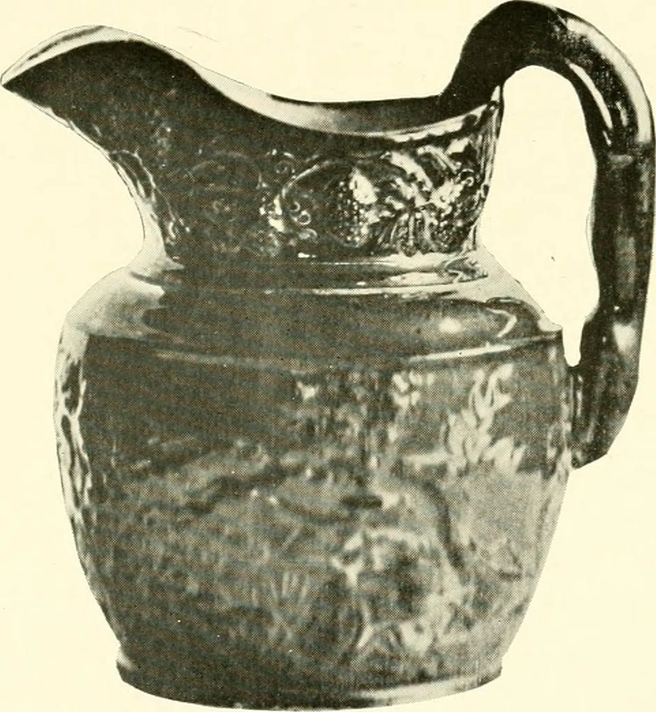 An illustration from Early American folk pottery, including the history of Bennington pottery, 1918, leaf 166