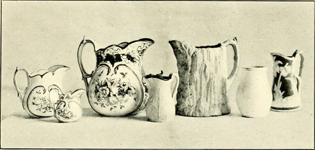 An illustration from Early American folk pottery, including the history of Bennington pottery, 1918, leaf 28
