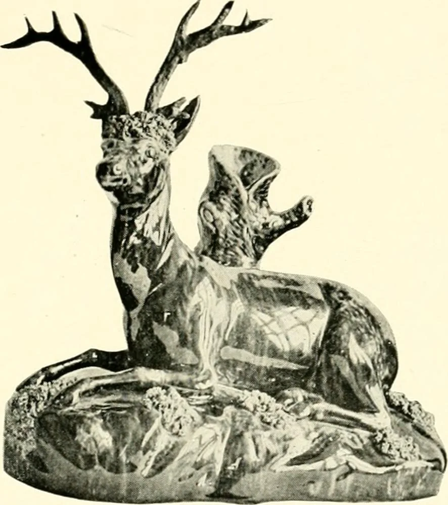 An illustration from Early American folk pottery, including the history of Bennington pottery, 1918, leaf 60