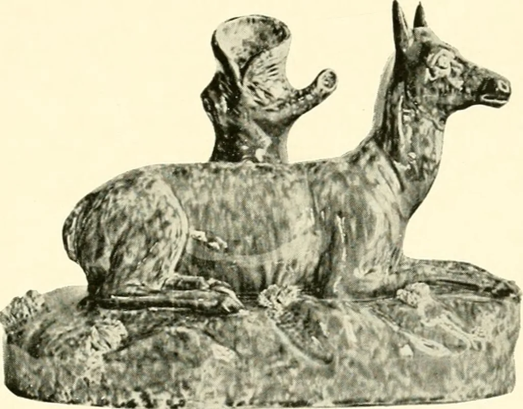 An illustration from Early American folk pottery, including the history of Bennington pottery, 1918, leaf 64