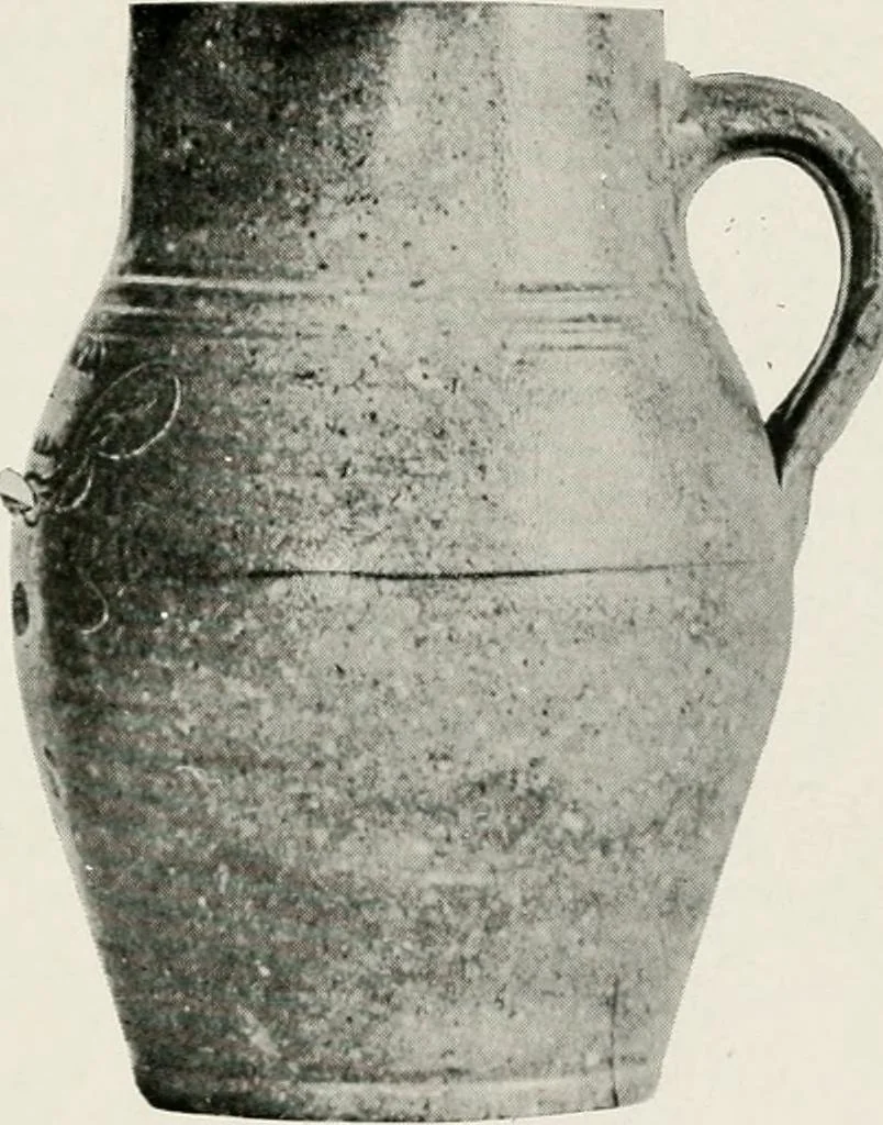 An illustration from Early American folk pottery, including the history of Bennington pottery, 1918, leaf 127