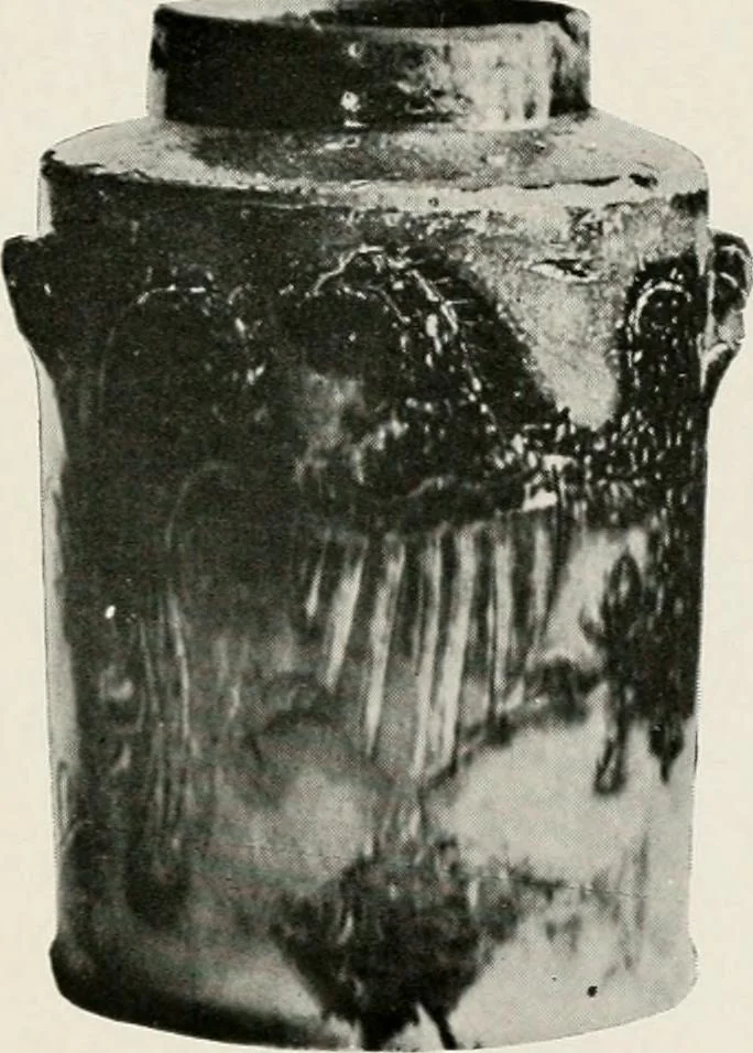An illustration from Early American folk pottery, including the history of Bennington pottery, 1918, leaf 137