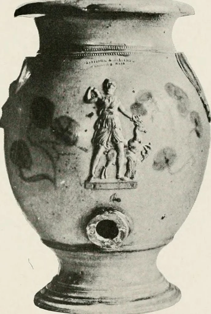 An illustration from Early American folk pottery, including the history of Bennington pottery, 1918, leaf 145
