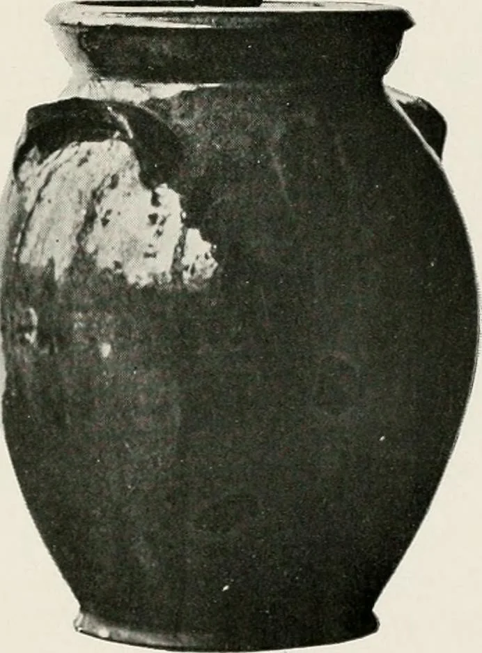 An illustration from Early American folk pottery, including the history of Bennington pottery, 1918, leaf 151