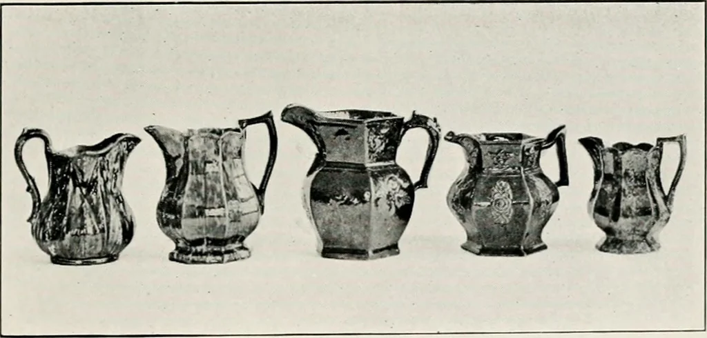 An illustration from Early American folk pottery, including the history of Bennington pottery, 1918, leaf 33