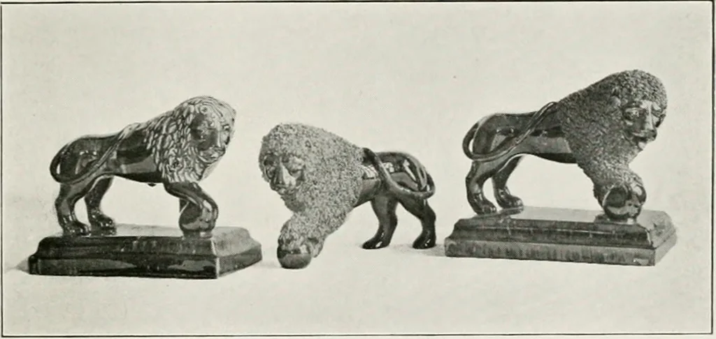 An illustration from Early American folk pottery, including the history of Bennington pottery, 1918, leaf 57