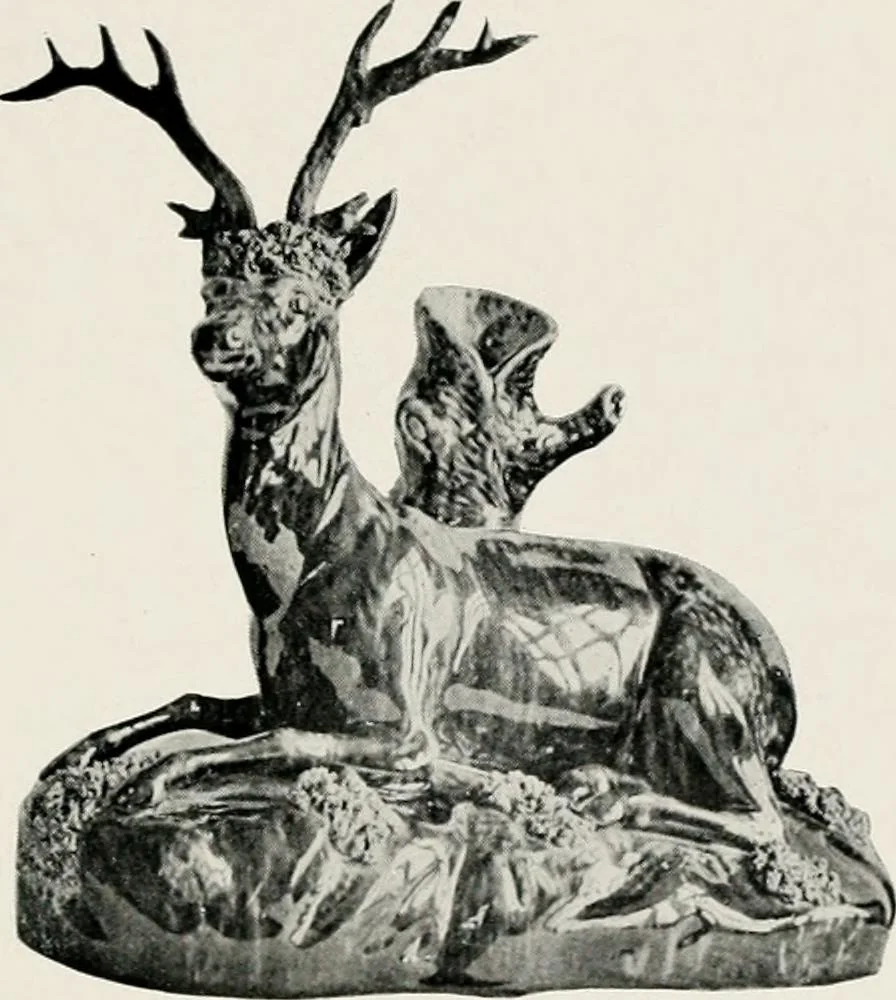 An illustration from Early American folk pottery, including the history of Bennington pottery, 1918, leaf 61