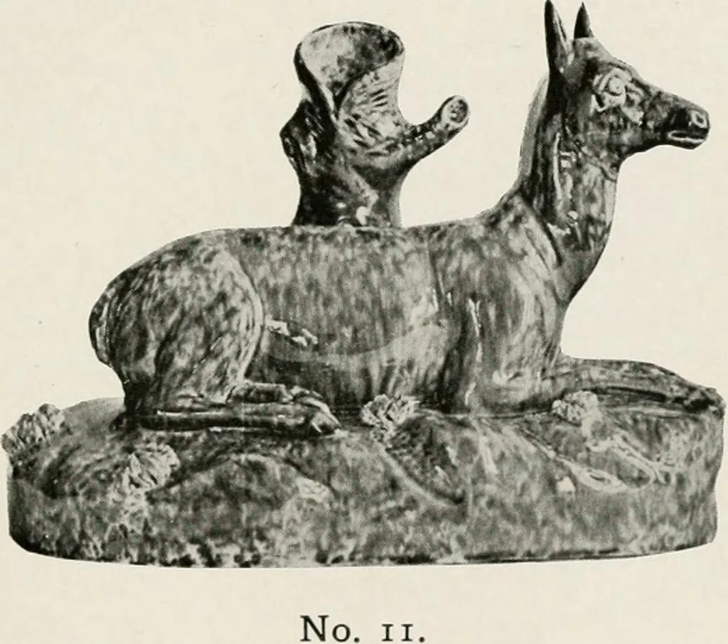 An illustration from Early American folk pottery, including the history of Bennington pottery, 1918, leaf 65