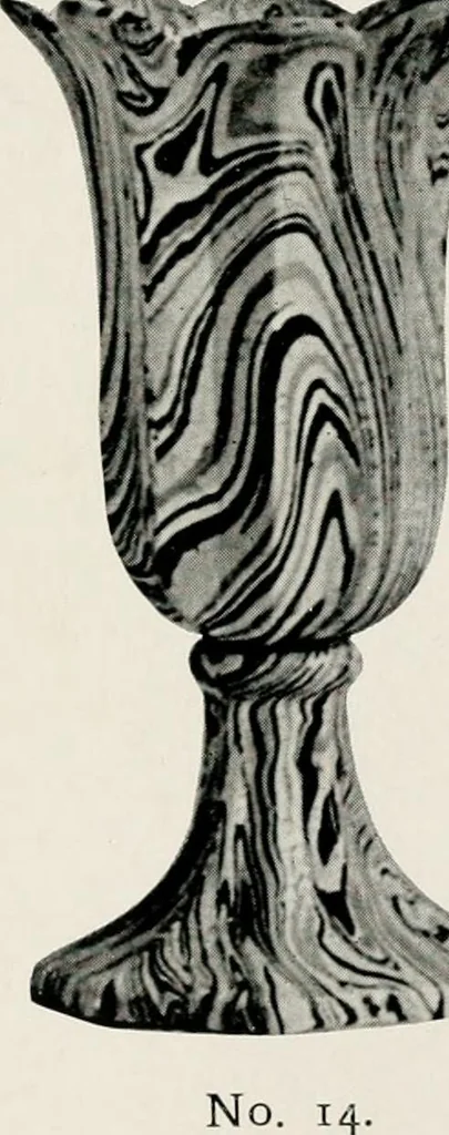 An illustration from Early American folk pottery, including the history of Bennington pottery, 1918, leaf 77