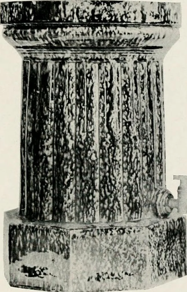 An illustration from Early American folk pottery, including the history of Bennington pottery, 1918, leaf 89