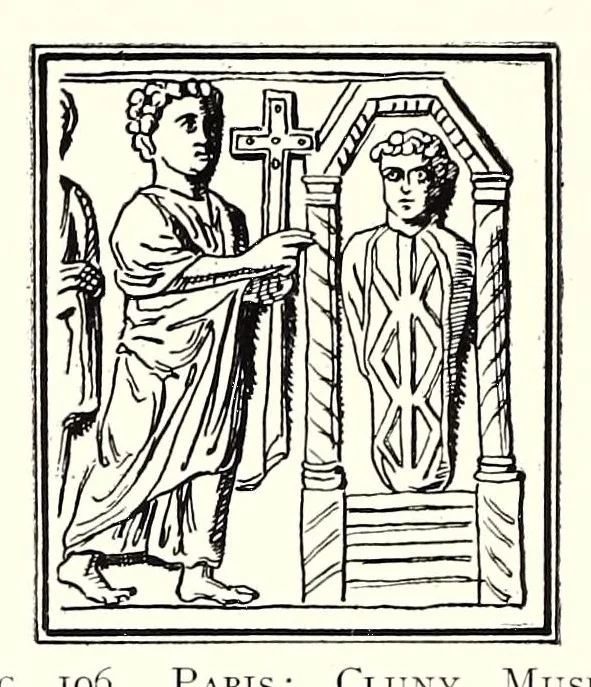 An illustration from Early Christian iconography and A school of ivory carvers in Provence, 1918, leaf 138