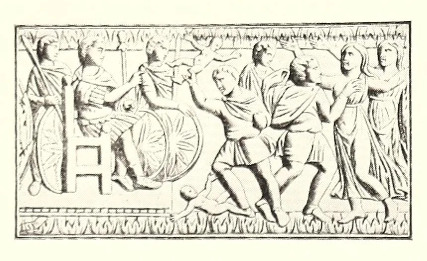 An illustration from Early Christian iconography and A school of ivory carvers in Provence, 1918, leaf 83