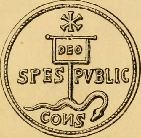 An illustration from Early Christian numismatics, and other antiquarian tracts, 1873, leaf 6