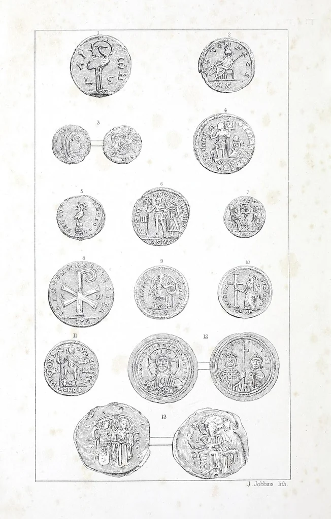 An illustration from Early Christian numismatics, and other antiquarian tracts, 1873, leaf 6