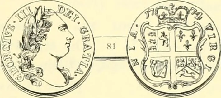 An illustration from The early coins of America and the laws governing their issue : comprising also descriptions of the Washington pieces, the Anglo-American tokens, many pieces of unknown origin, of the seventeenth and eighteenth centuries, and the first patterns of the United States Mint, 1875, leaf 363