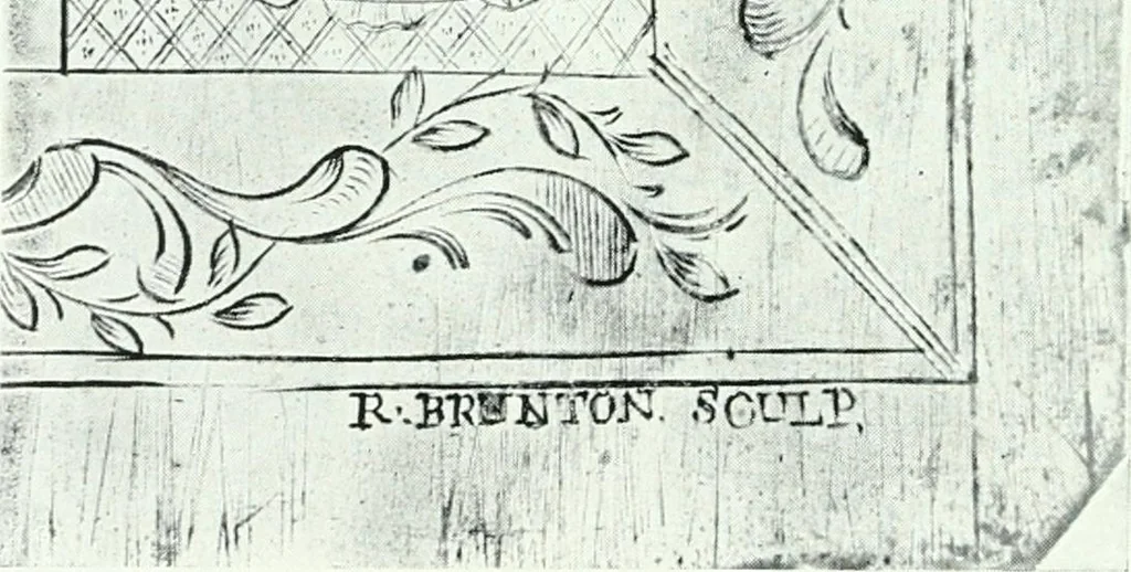 An illustration from An early Connecticut engraver and his work, 1906, leaf 11