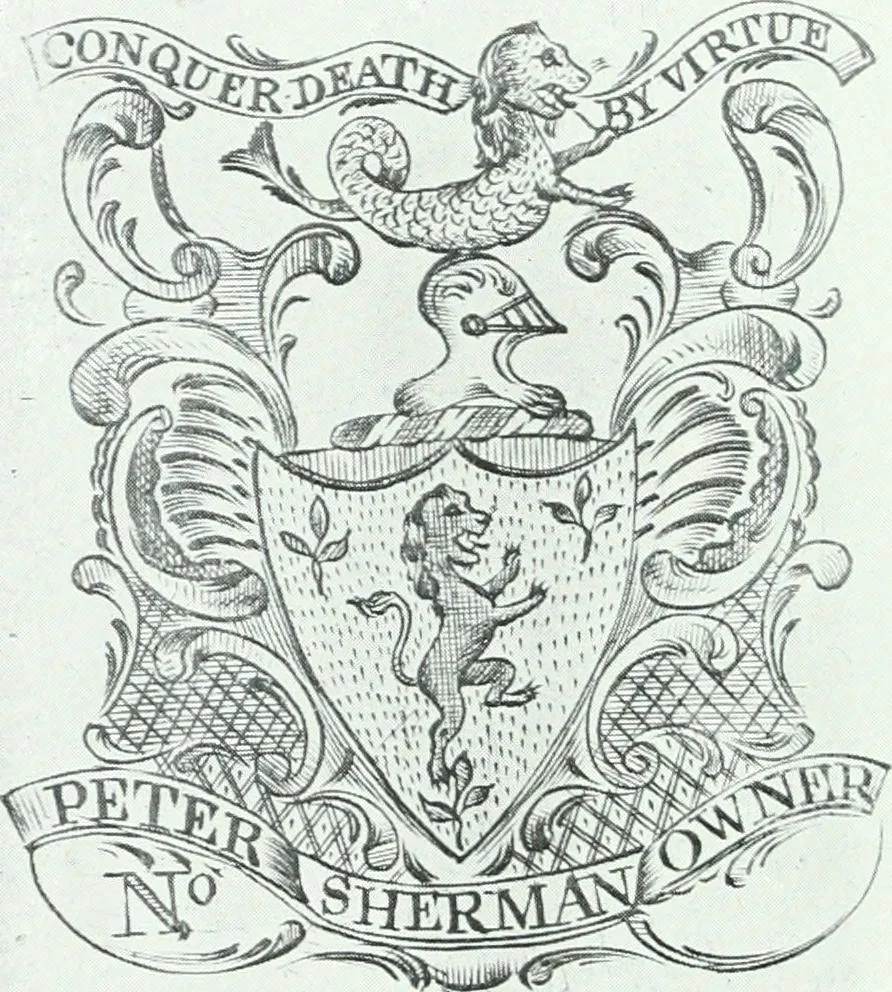 An illustration from An early Connecticut engraver and his work, 1906, leaf 115