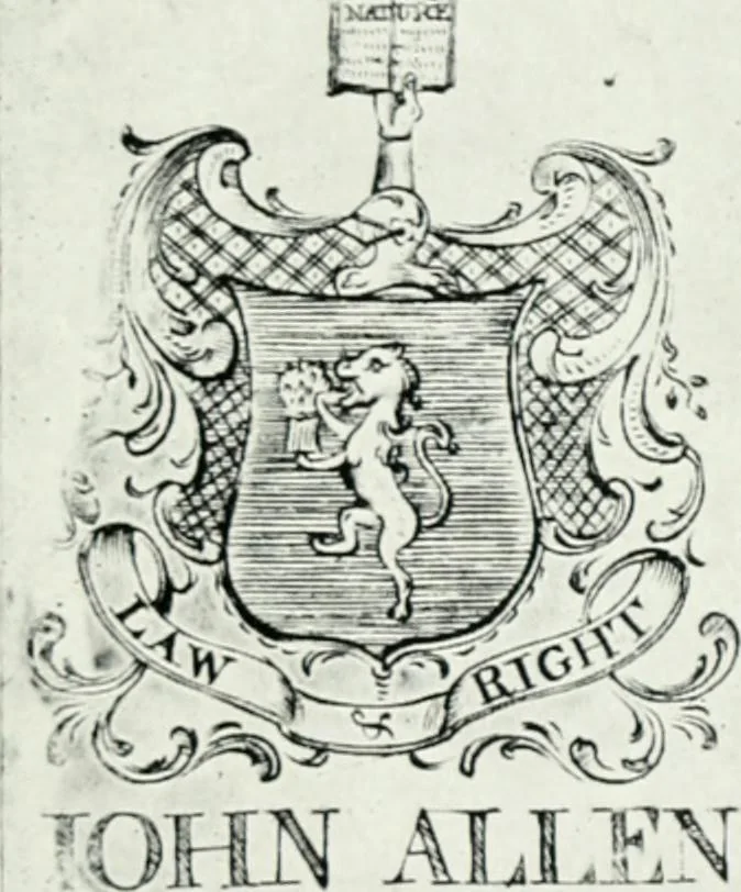 An illustration from An early Connecticut engraver and his work, 1906, leaf 16