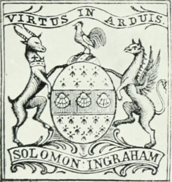 An illustration from An early Connecticut engraver and his work, 1906, leaf 58