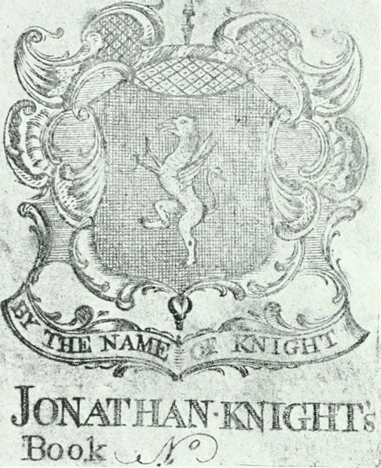 An illustration from An early Connecticut engraver and his work, 1906, leaf 61