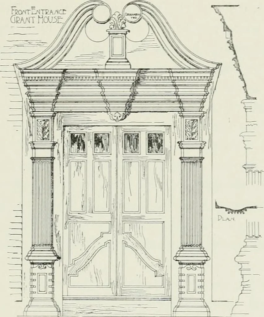 An illustration from Early Connecticut houses; an historical and architectural study, 1900, leaf 109