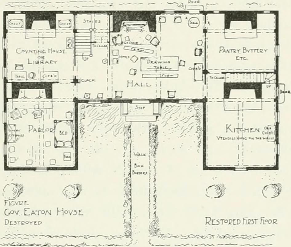An illustration from Early Connecticut houses; an historical and architectural study, 1900, leaf 119