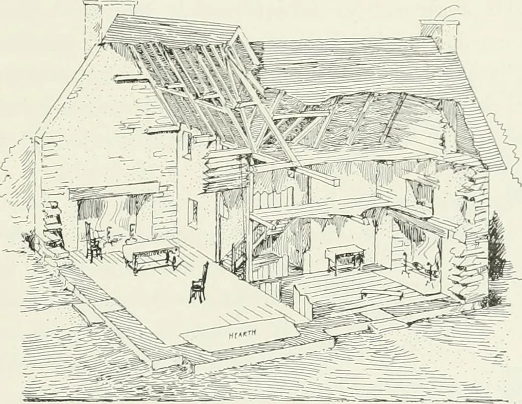 An illustration from Early Connecticut houses; an historical and architectural study, 1900, leaf 139