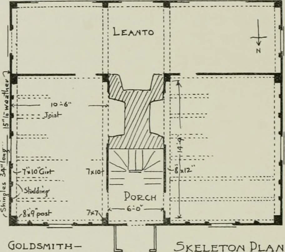 An illustration from Early Connecticut houses; an historical and architectural study, 1900, leaf 158