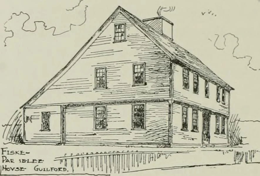 An illustration from Early Connecticut houses; an historical and architectural study, 1900, leaf 164