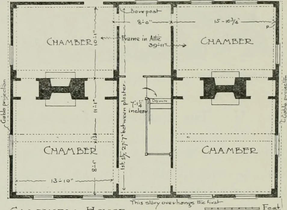 An illustration from Early Connecticut houses; an historical and architectural study, 1900, leaf 170