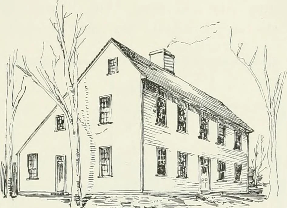 An illustration from Early Connecticut houses; an historical and architectural study, 1900, leaf 173