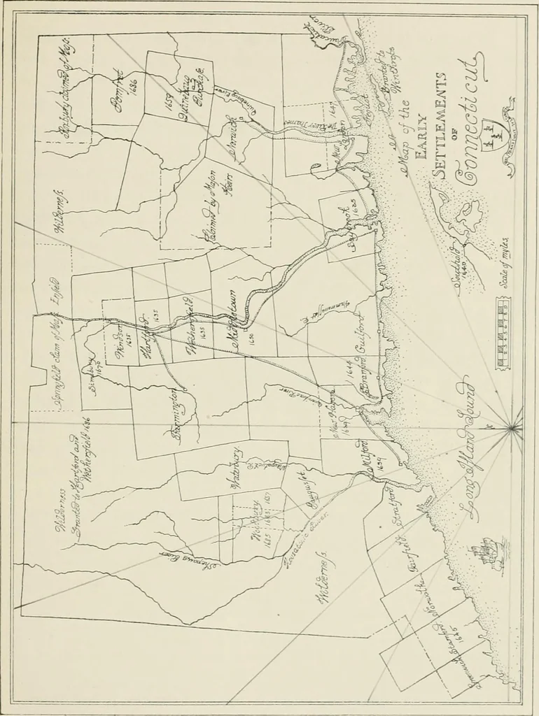 An illustration from Early Connecticut houses; an historical and architectural study, 1900, leaf 21
