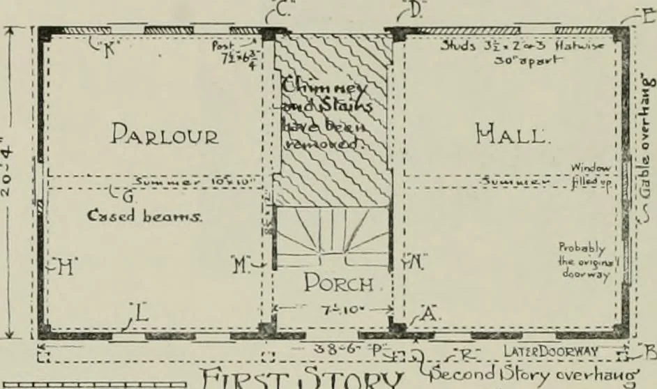 An illustration from Early Connecticut houses; an historical and architectural study, 1900, leaf 40