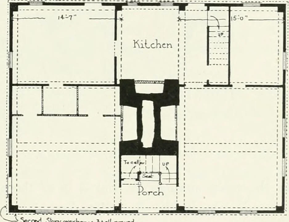 An illustration from Early Connecticut houses; an historical and architectural study, 1900, leaf 91