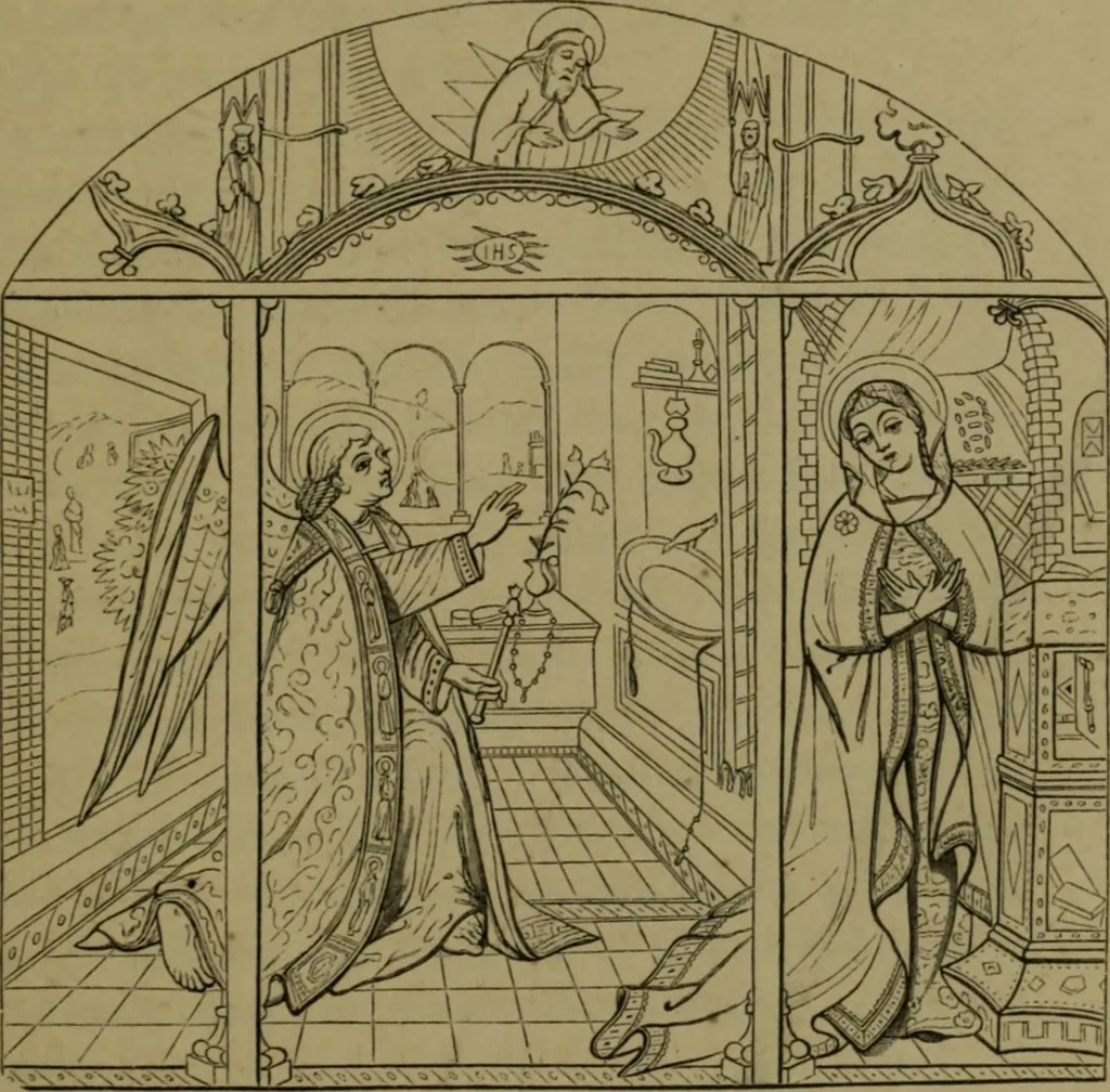 An illustration from The early Flemish painters: notices of their lives and works, 1872, leaf 210
