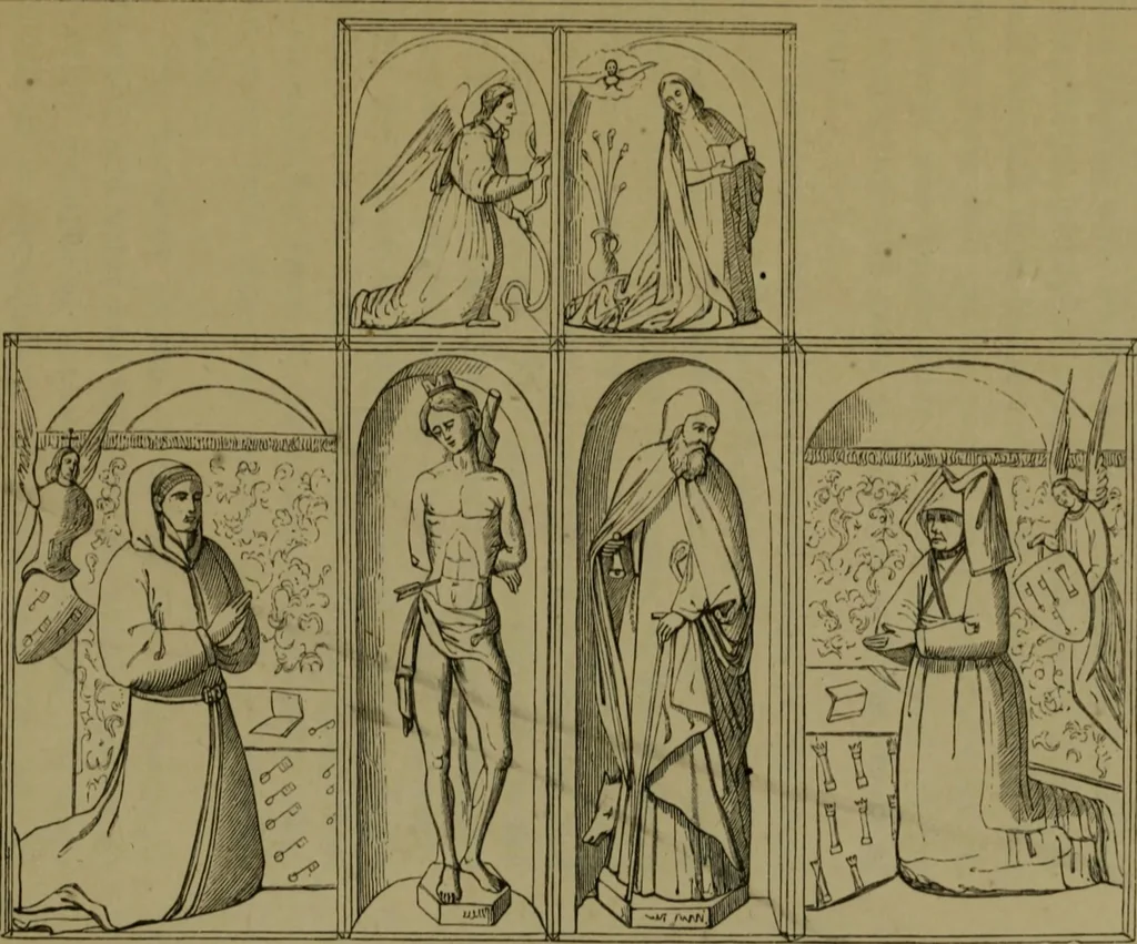 An illustration from The early Flemish painters: notices of their lives and works, 1872, leaf 240